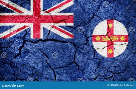 New South Wales flag stock illustration. Illustration of nation - 110837643