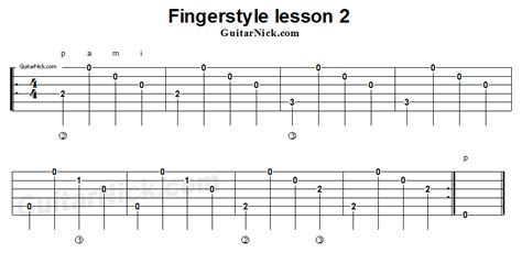 Fingerstyle lessons 1-2 - GuitarNick.com