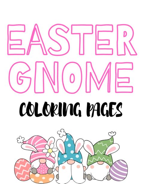 Easter Gnome Coloring Pages | Mom on the Side