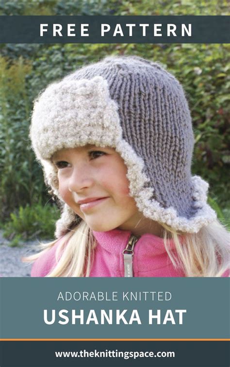 Adorable Knitted Ushanka Hat [Free Knitting Pattern] | Winter knitting patterns, Knitting ...