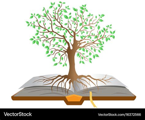 Book tree Royalty Free Vector Image - VectorStock