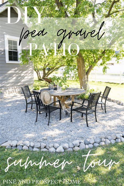 DIY Pea Gravel Patio Tour - Pine and Prospect Home