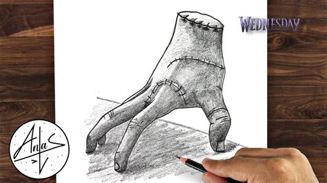 How to Draw Thing from Wednesday | Drawing Tutorial (step by step) - YouTube