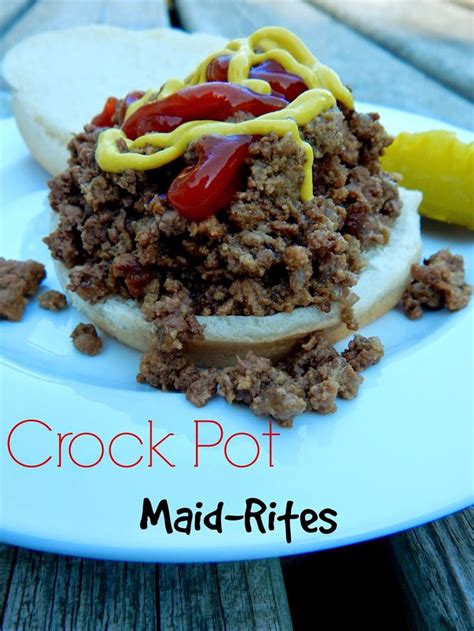 Crock Pot Maid-Rites | Healthy crockpot recipes, Maidrites recipe ...