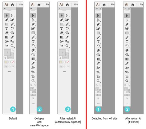 Toolbar auto expand in Adibe Illustrator CC 2019 - Adobe Community - 10194727