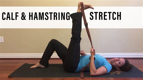 Calf and Hamstring Stretch - YouTube