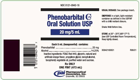 Phenobarbital Oral Solution: Package Insert / Prescribing Information - Drugs.com