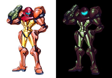 did a quick "modern re-color" to the original Super Metroid Samus ...