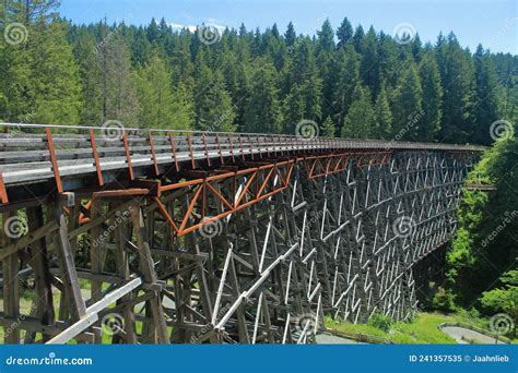 Vancouver Island, Kinsol Trestle Bridge Near Shawnigan Lake, British ...