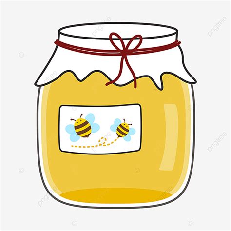 Honey Jars Clipart Transparent Background, Cartoon Cute Glass Jar Of Honey Clipart, Honey Clip ...