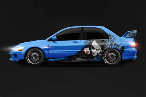 Mitsubishi Lancer Evolution IX - Joker 3 Design | WrapStyle