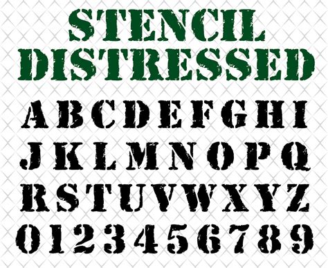 Stencil Font фото в формате jpeg, основная коллекция находится тут