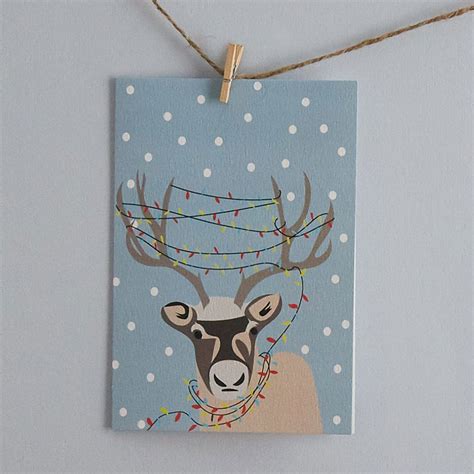 Lorna Syson designs Christmas card with reindeer | Christmas stationery, Christmas cards, Pet ...