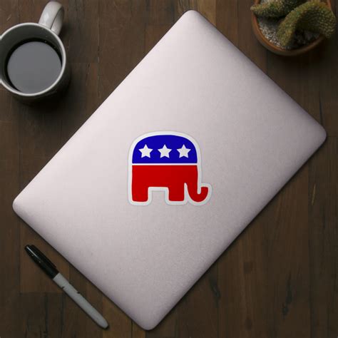 Republican Elephant - Republican Elephant - Sticker | TeePublic