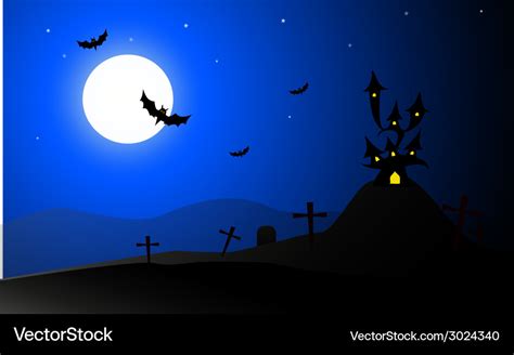 Horror halloween background Royalty Free Vector Image