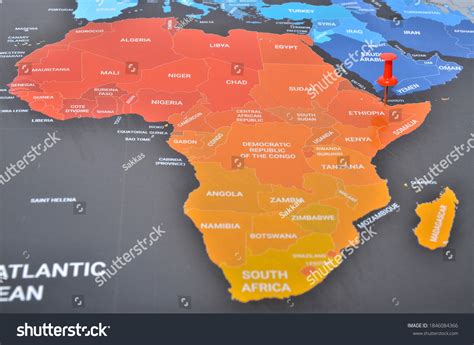 Political Map Africa Countries On World Stock Photo 1846084366 | Shutterstock