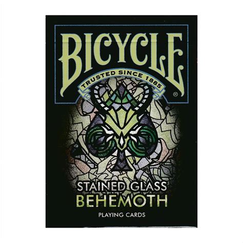 Bicycle Stained Glass Behemoth Playing Cards – Black Dahlia