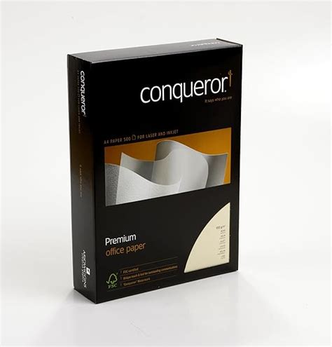 Conqueror premium paper A4 Oyster wove finish 100gsm: Amazon.co.uk: Electronics