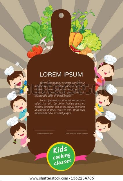 Kids Cooking Class Certificate Design Templatecute Stock Vector ...