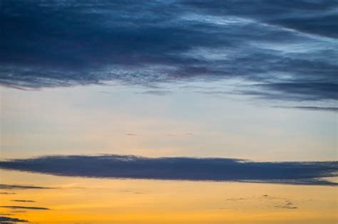 Premium Photo | Sunset blue sky background