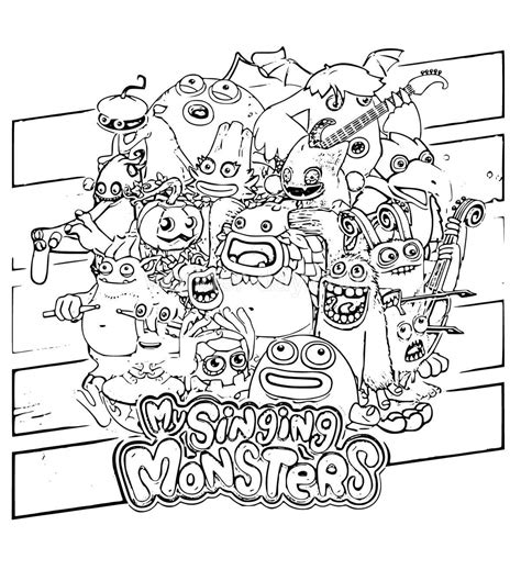 My Singing Monsters Coloring Pages - Coloring Home