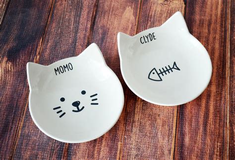 Personalized Cat Bowl, Custom Cat Dish, Cat Gift, Kitten Bowl, Kitten ...