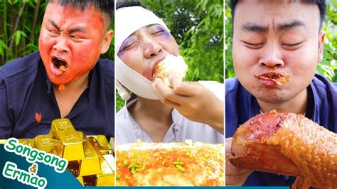 TikTok Spicy Foods Chinese Cooking Mukbang | Lamb chops Grilled fish | Funny Video - Bombofoods