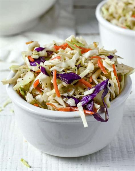 Best Vinegar Coleslaw Recipe (No Mayo) | Shane & Simple