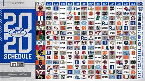 Acc Football Teams 2024 Schedule