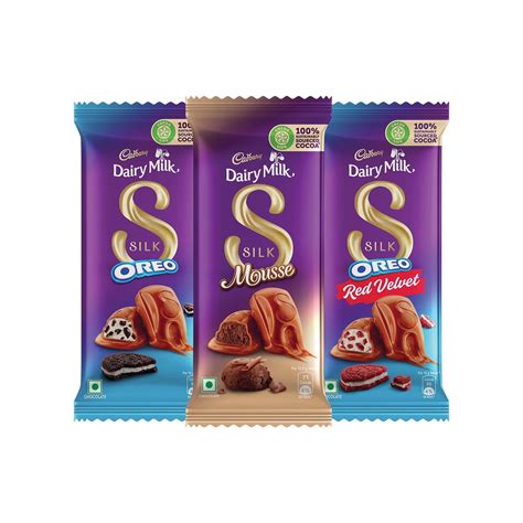 Buy Cadbury Dairy Milk Silk Oreo 130 g, Cadbury Dairy Milk Silk Red ...