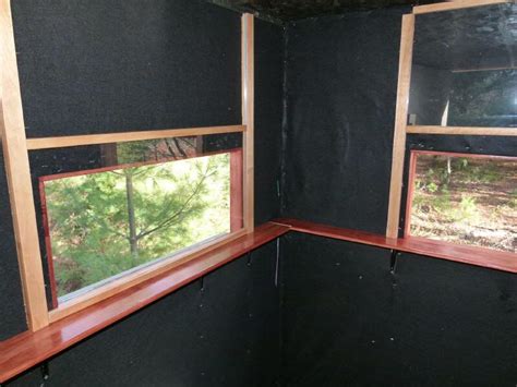 Plxiglass windows in deer blind | Michigan Sportsman ... | Deer hunting stands, Deer hunting ...