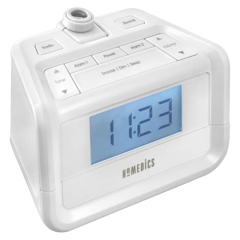 HoMedics SoundSpa Digital FM Clock Radio with Alarm and Time Projection | Projection alarm clock ...