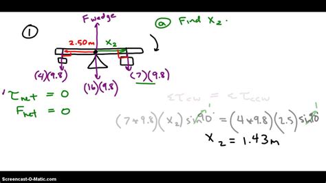 Rotational Equilibrium Problems - YouTube