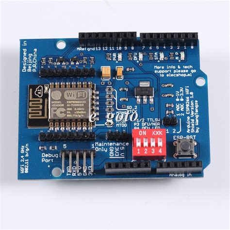 How to connect Wi-Fi shield ESP-12E-ESP8266-UART-WIFI-Wireless-Shield ...