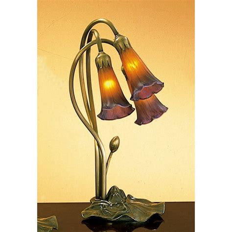 Meyda Tiffany 13674 Stained Glass / Tiffany Desk Lamp From The Lilies Collection - - Walmart.com ...