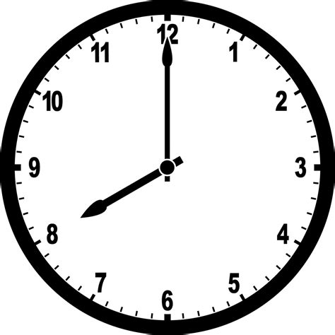 Clock 8:00 | ClipArt ETC