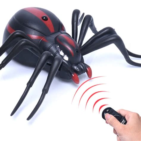 Infrared RC Remote Control Black Widow Spider Simulation Science Early Education Puzzle Children ...