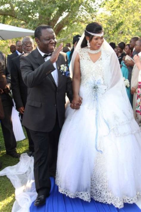 Prime Minister Of Zimbabwe Morgan Tsvangirai, 60, Marries 35-Year-Old Lover, Elizabeth Macheka