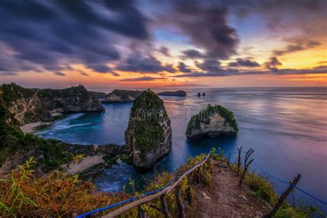 Sunrise at Thousand Island Beach Nusapenida, Klungkung Bali Indonesia Stock Photo - Image of ...