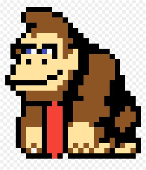 Donkey Kong Country Pixel Art, HD Png Download - vhv