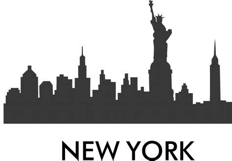 new york skyline silhouette png - Clip Art Library