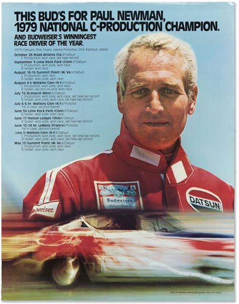 Paul Newman Budweiser Racing Poster Mini Poster, Poster Art, Rat Rods, Paul Newman Joanne ...