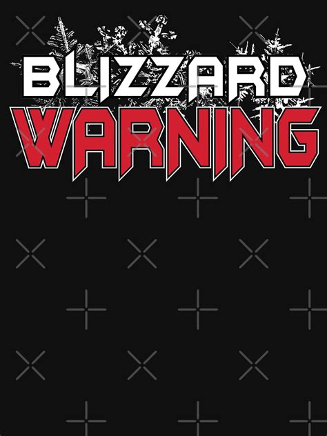 "Blizzard Warning" T-shirt by jennifuh | Redbubble