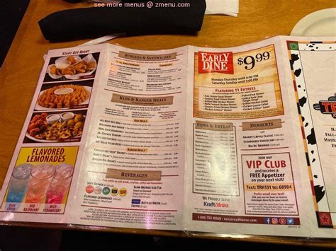 Online Menu of Texas Roadhouse Restaurant, East Peoria, Illinois, 61611 ...