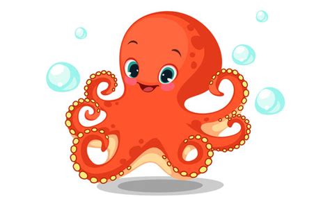 Cute Cartoon Octopus