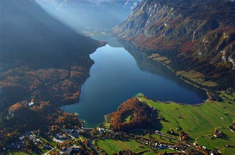 Lake Bohinj in Slovenia, Gorenjska, Slovenian Alps