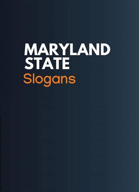 169+ Best Maryland State Slogans and Motto - thebrandboy.com | Business slogans, Slogan, 50 ...