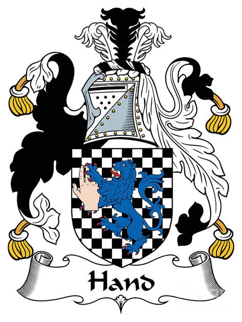 Hand Coat of Arms Irish Digital Art by Heraldry