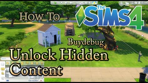 SIMS 4 How To: Unlock Hidden Buydebug Objects Cheat - YouTube