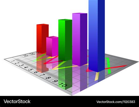 Graph 3d Royalty Free Vector Image - VectorStock